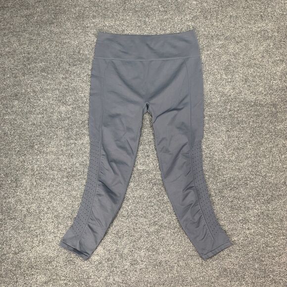 Fabletics Leggings Womens L Large Slate Cropped Stretch Pull On Athletic Stretch - Picture 2 of 8
